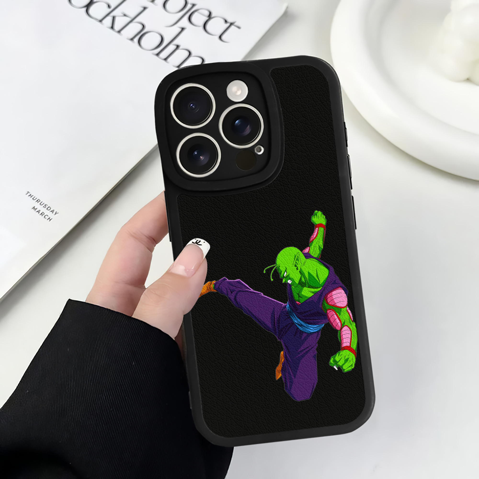 （画像用） ドラゴンボール ピッコロ DRAGON BALL Piccolo 【iPhone 16シリーズ対応】シリコンスマホケース（レザー調） 材質：シリコン